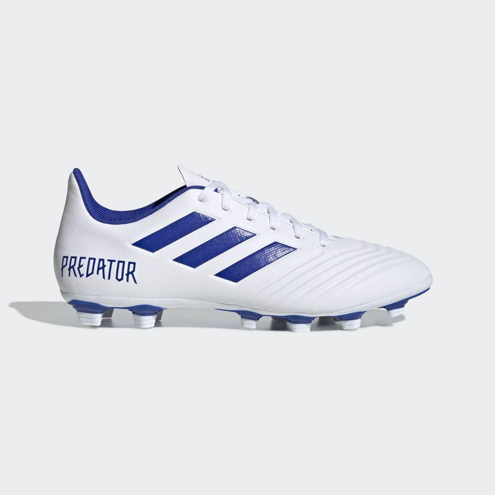 Adidas Men's Predator 19.4 Flexible Ground Football Boots White/Blue Ireland D97959